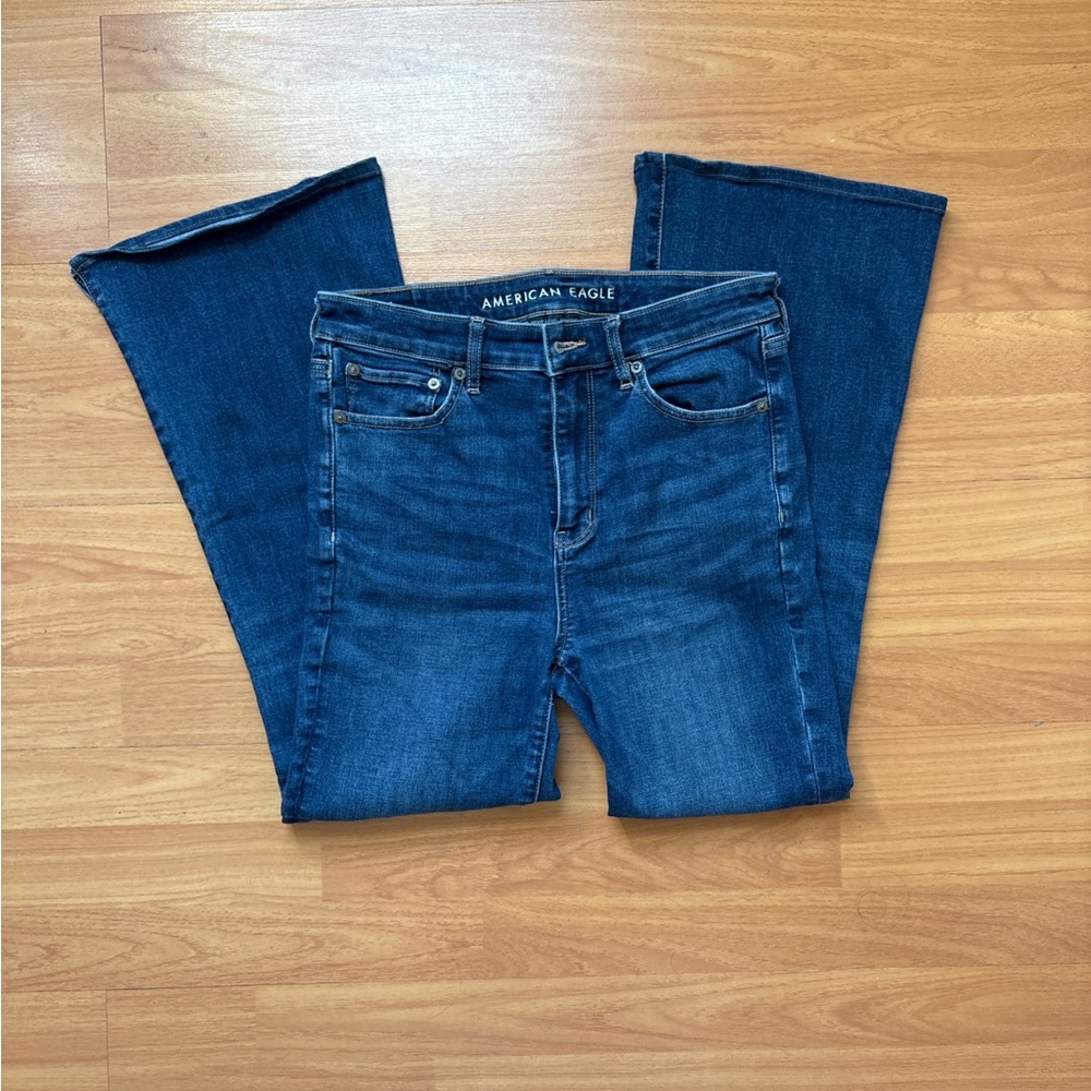 American Eagle Outfitters Women's High Rise Blue Jeans
